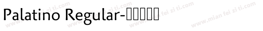 Palatino Regular字体转换